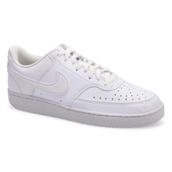 Men's  Court Vision Lo Next Nature Lace Up Sneaker - White/White