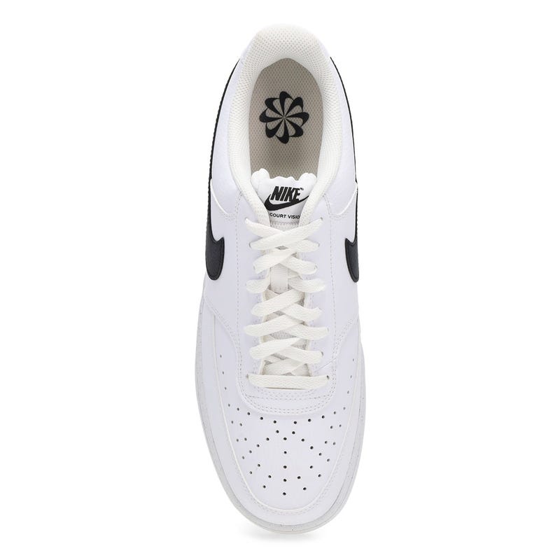 Men's Court Version Lo NN Lace Up Sneaker -  White/Black/White