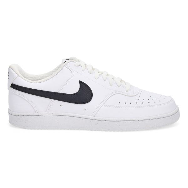 Men's Court Version Lo NN Lace Up Sneaker -  White/Black/White