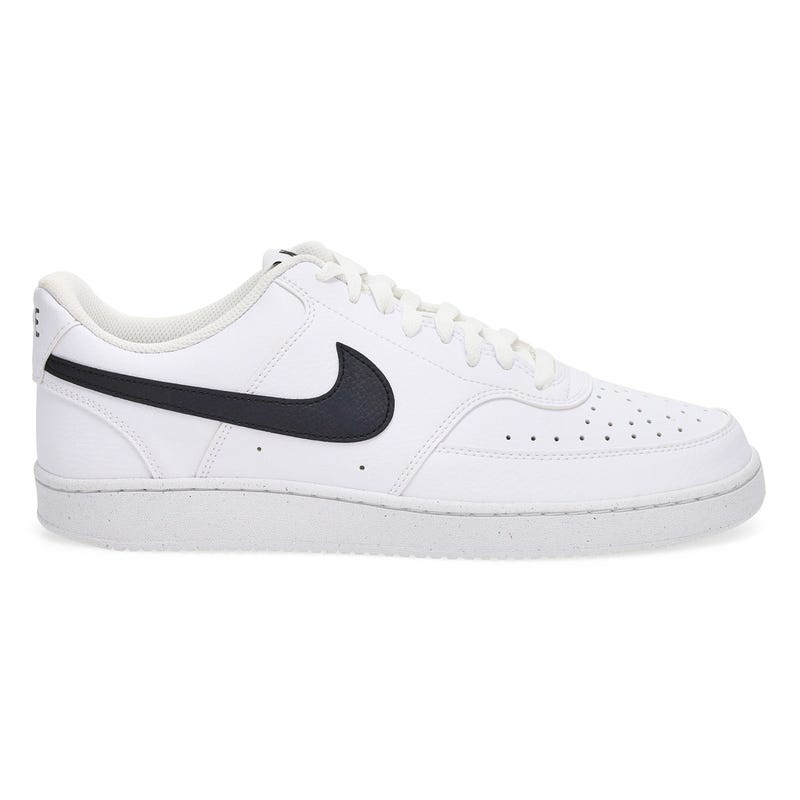 Men's Court Version Lo NN Lace Up Sneaker -  White/Black/White