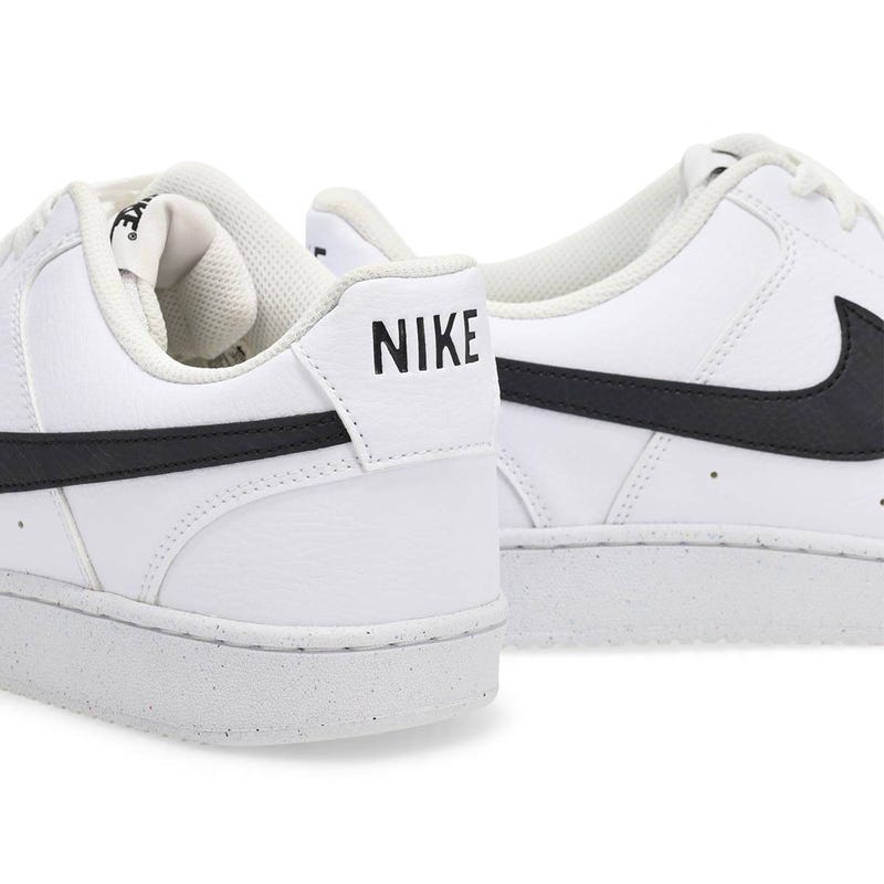 Men's Court Version Lo NN Lace Up Sneaker -  White/Black/White