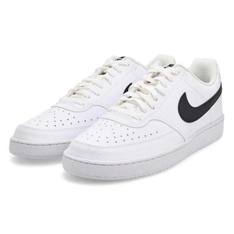 Men's Court Version Lo NN Lace Up Sneaker -  White/Black/White