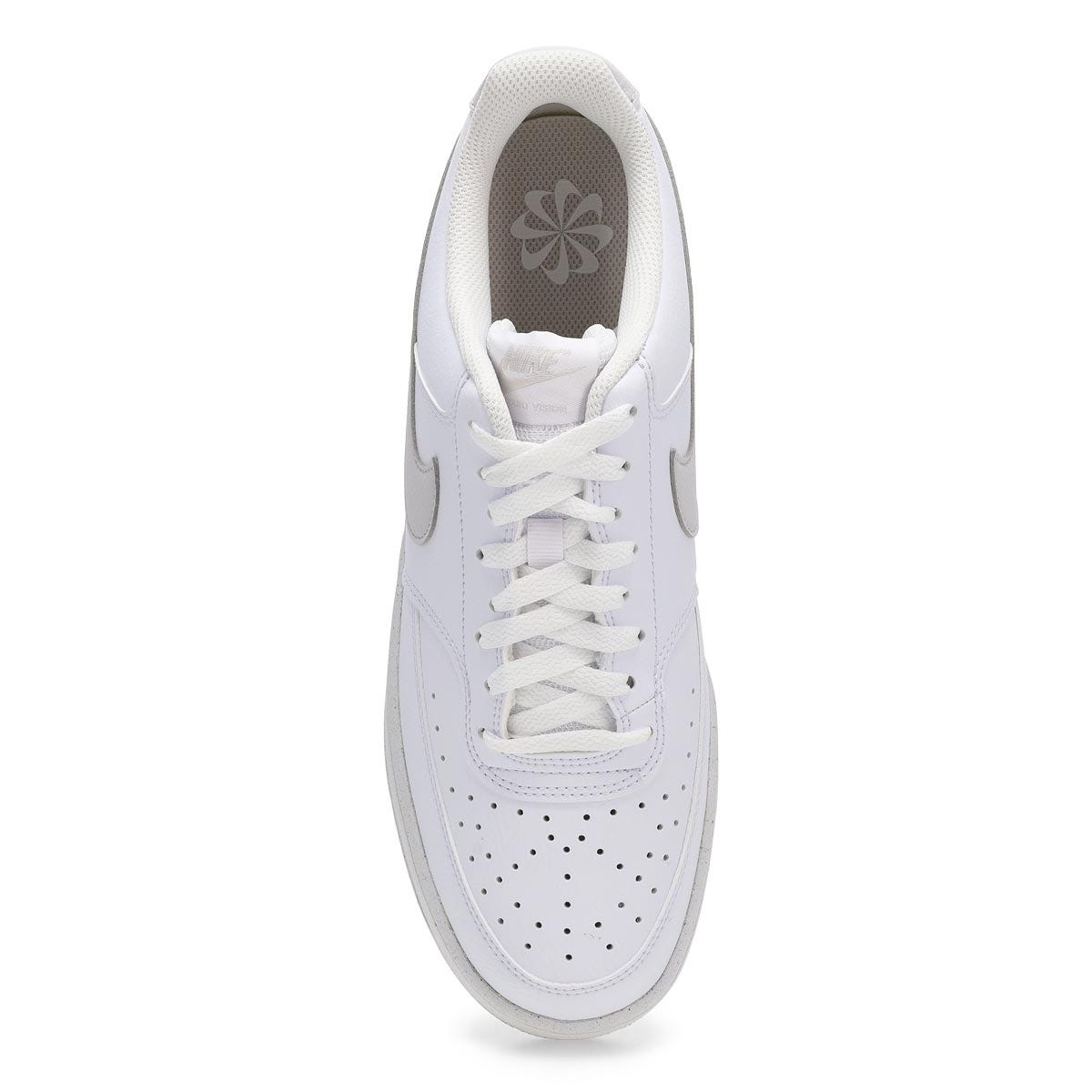 Baskets  lacets COURT VERSION LO NN, blanc/gris,
