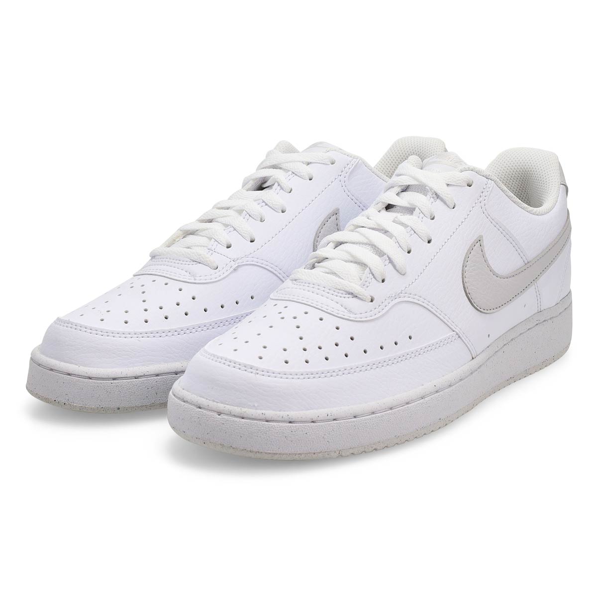 Baskets  lacets COURT VERSION LO NN, blanc/gris,