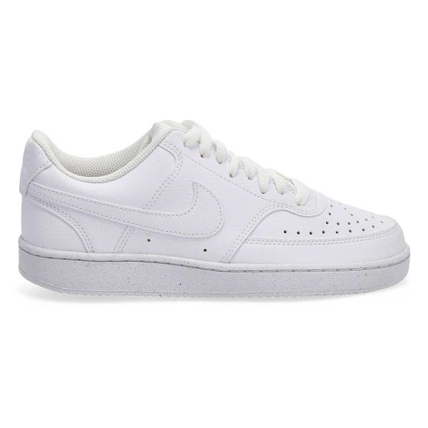 Women's Court Vision Lace Up Sneaker - White/White