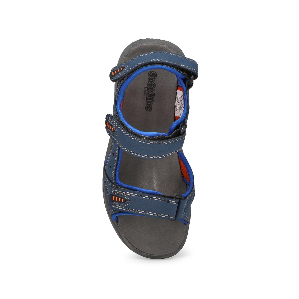 Boys's Diego sport sandals - navy orange