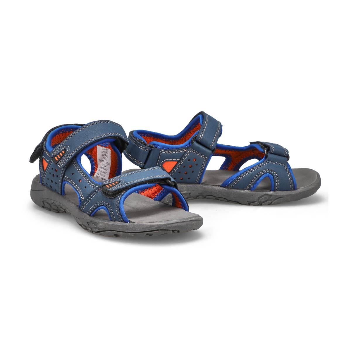 Boys's Diego sport sandals - navy orange
