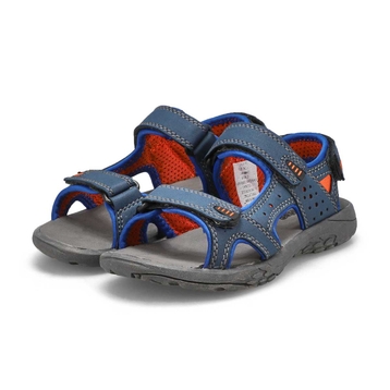 Boys's Diego sport sandals - navy orange