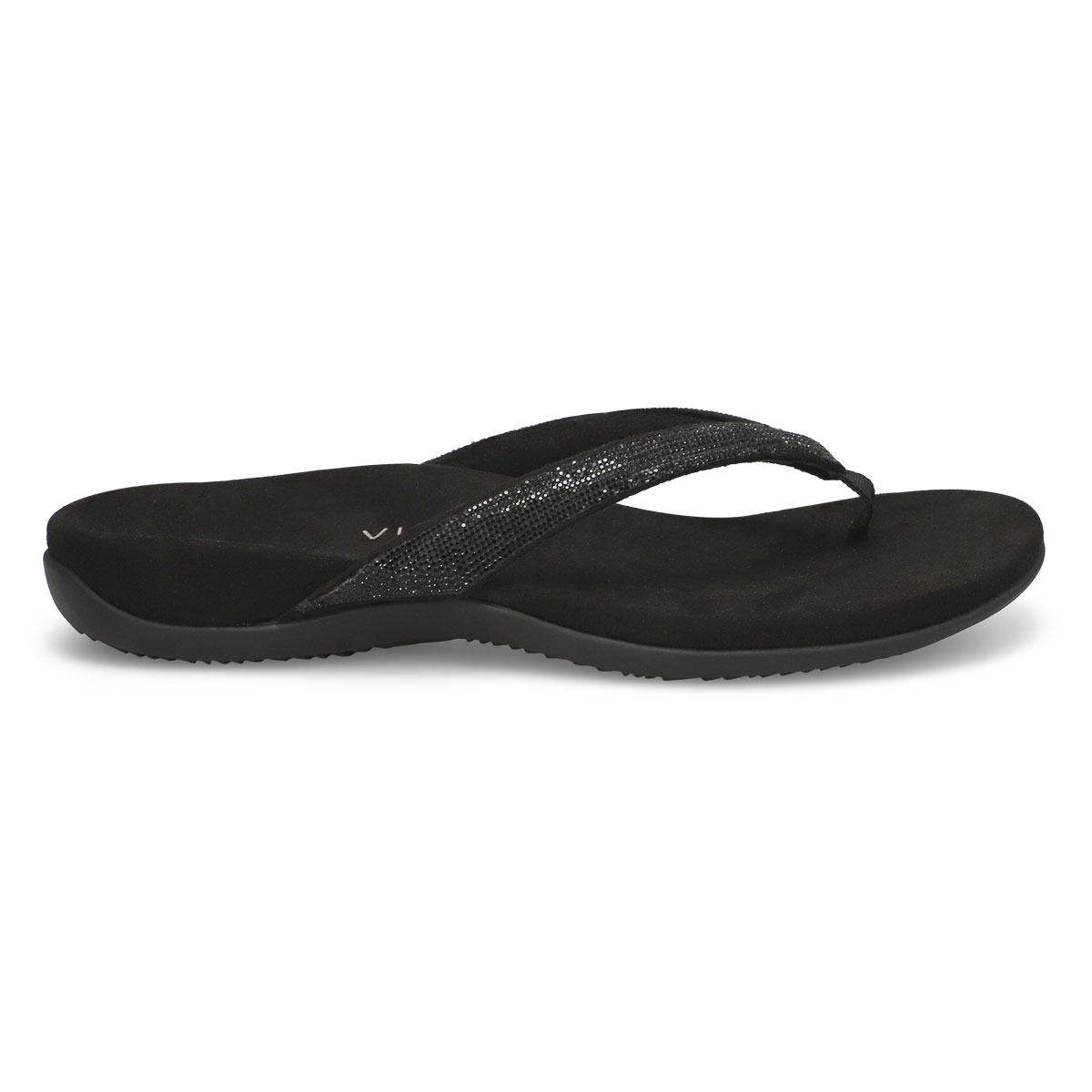 Women's Dillion Shine Casual Thong Sandal - Black