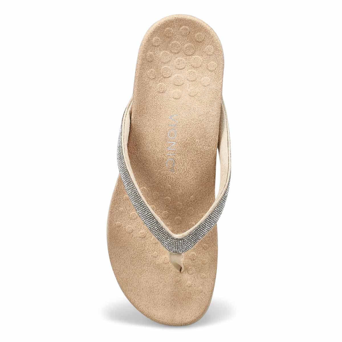 Women's Dillion Shine Casual Thong Sandal - Cream
