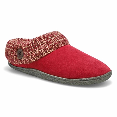 Lds Dini Memory Foam Slipper - Burgundy