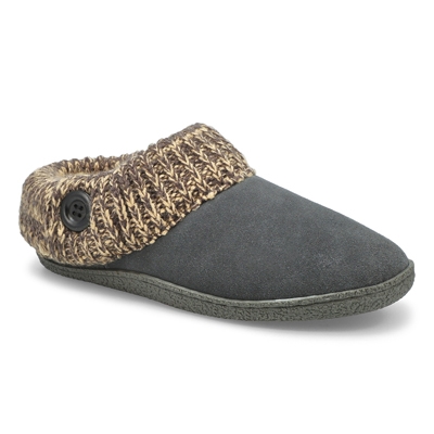 Lds Dini Memory Foam Slipper - Grey