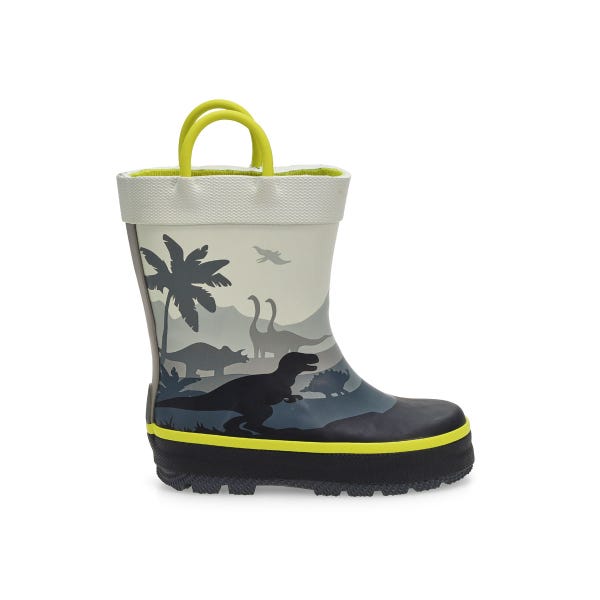 Infants' Dino Waterproof Rain Boot - Grey
