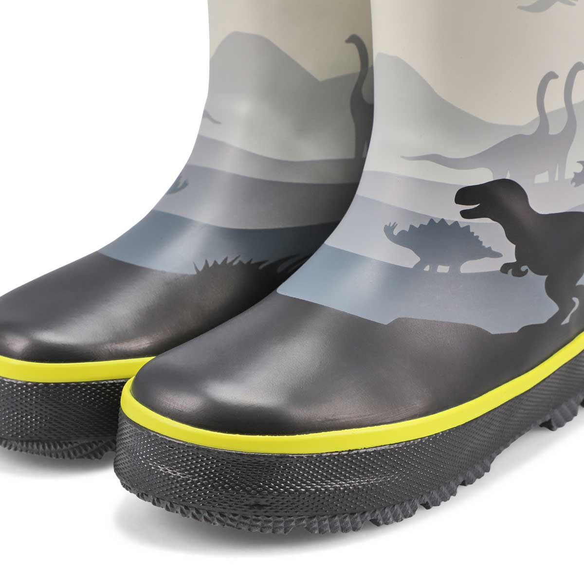 Botte de pluie imp. DINO, gris, tout-petits