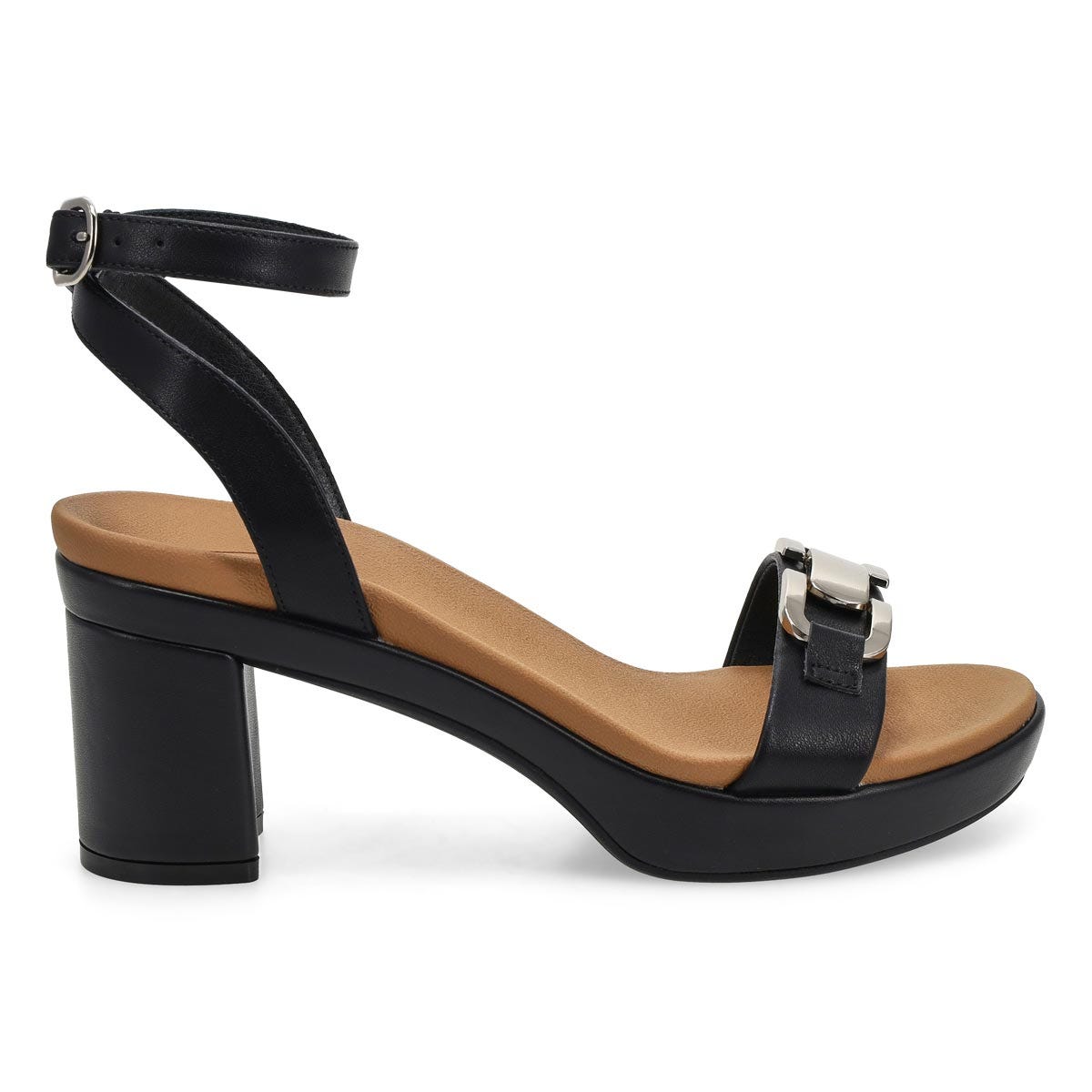 Sandale habille en cuir DIXIE, noir, femmes