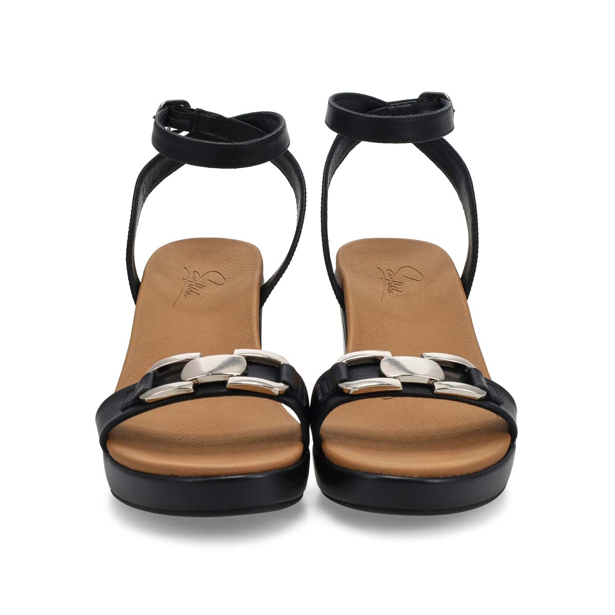 Sandale habille en cuir DIXIE, noir, femmes