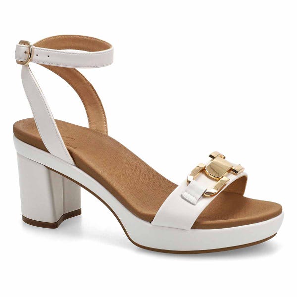 Sandale habillée en cuir DIXIE, blanc, femmes