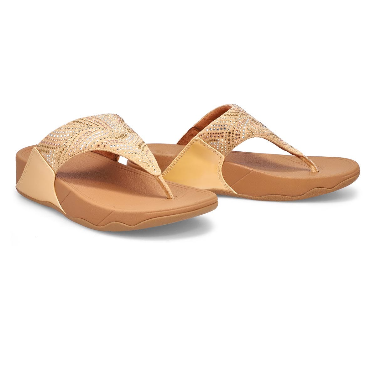 Fitflop Lulu Crystal Feather Wide ToePost Soft P