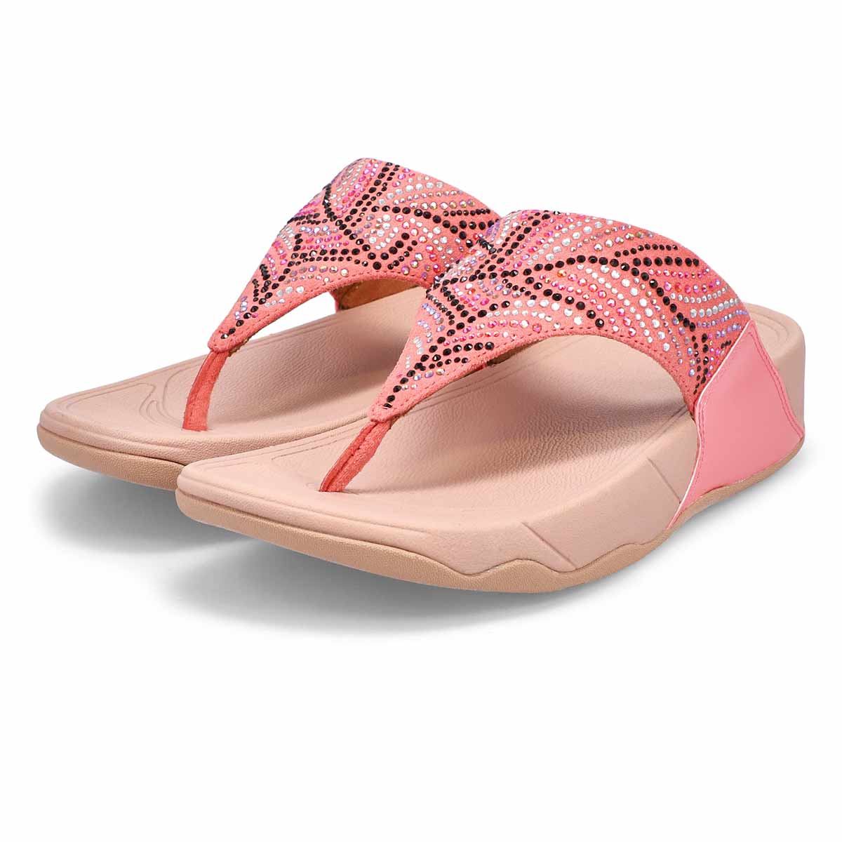 FitFlop Women's Lulu Crystal Feather Thong Sa | SoftMoc.com