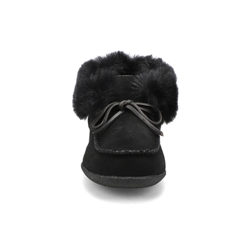 Women's Dominica-High Suede SoftMocs - Black/Black