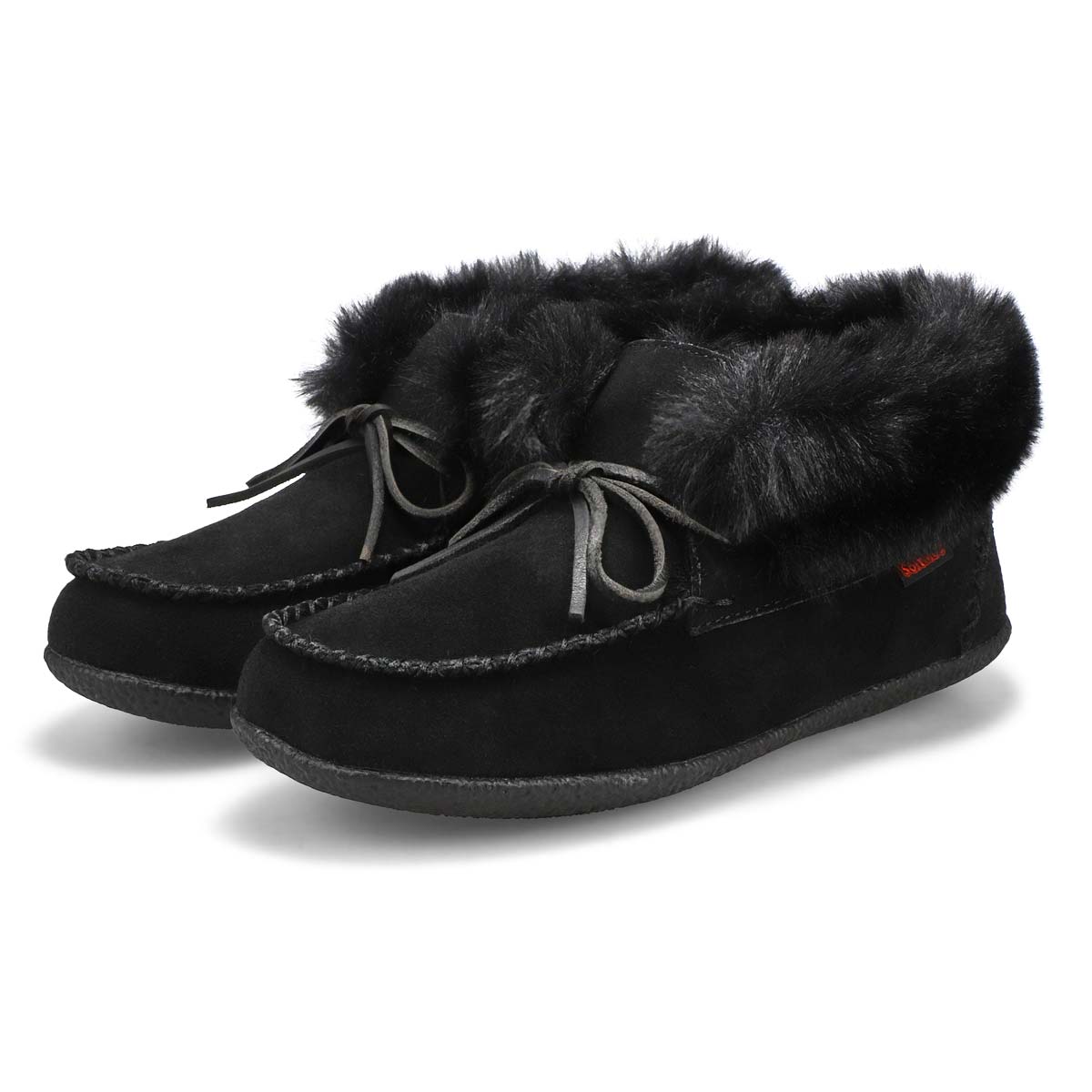 Women's Dominica-High Suede SoftMocs - Black/Black