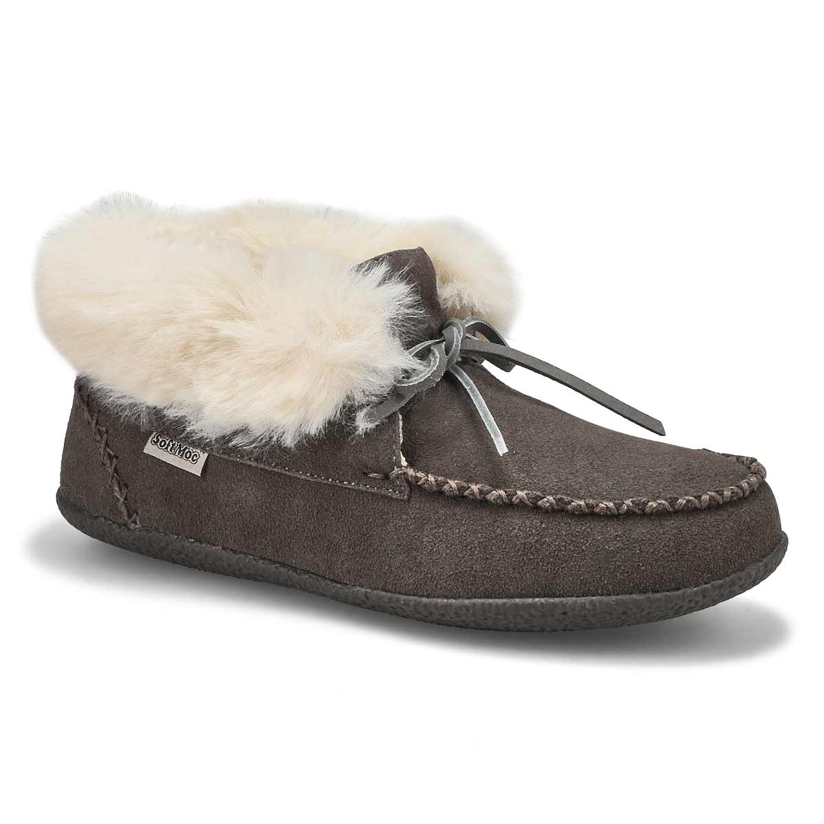 Women's Dominica-High Suede SoftMocs - Grey