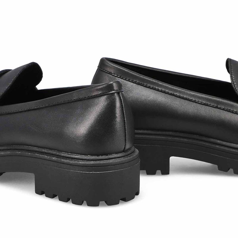 Maddison by SoftMoc Women's Dory 3 Casual Loafer - Black/ Gold