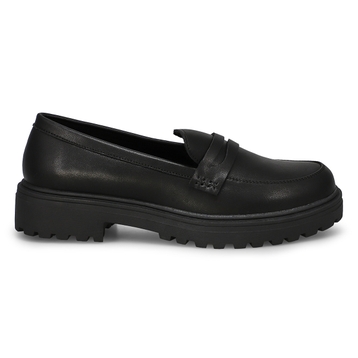 Women's  Dotty3 Leather Penny Loafer - Black