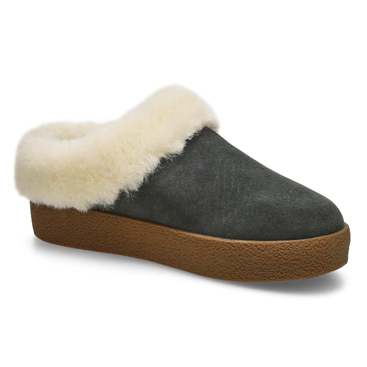 Pantoufle à talon ouvert DREAM, anthracite, femmes