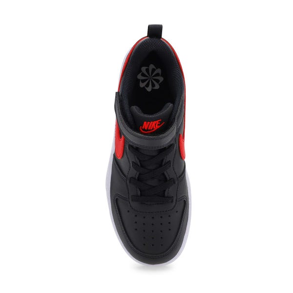 Boys'  Court Borough Low Recraft Sneaker - Black/Red