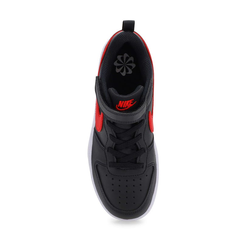 Boys'  Court Borough Low Recraft Sneaker - Black/Red