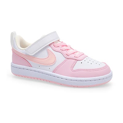 Grls Court Borough Low Recraft BPV Sneaker - White/Pink Foam