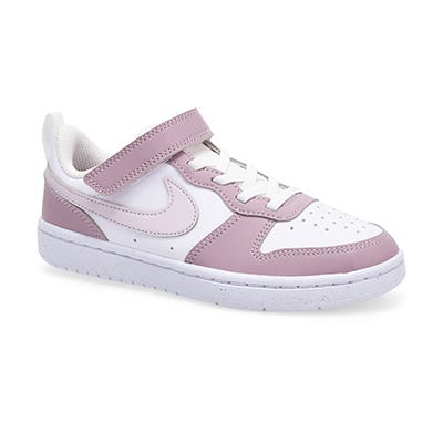 Grls Court Borough Low Recraft Sneaker - White/Venice/Plum Fog