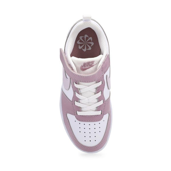 Girls'  Court Borough Low Recraft Sneaker - White/Venice/Plum Fog