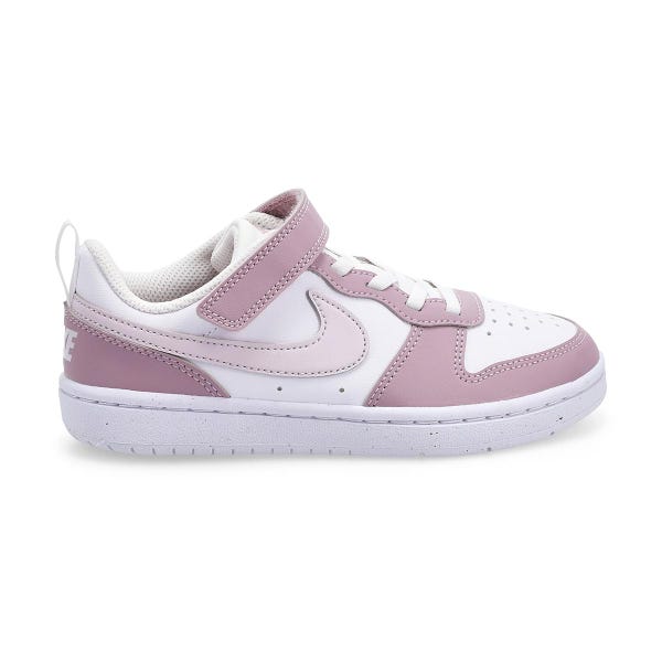 Girls'  Court Borough Low Recraft Sneaker - White/Venice/Plum Fog