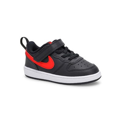 Espadrille Court Borough Low Recraft pour tout-petits - Noir/Rouge