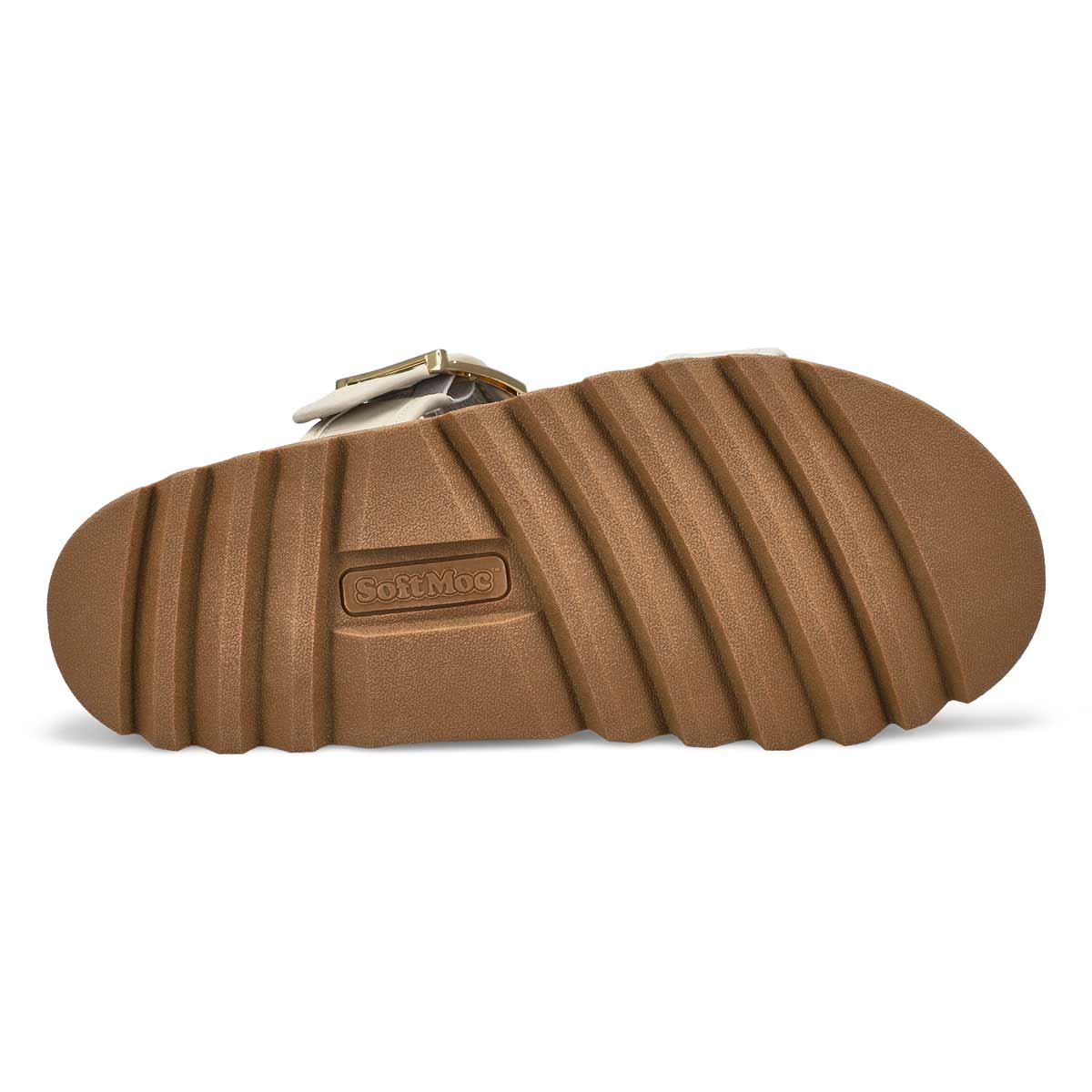 Women's Dyana 2 Strap Single Buckle Leather Sandal - Chalk