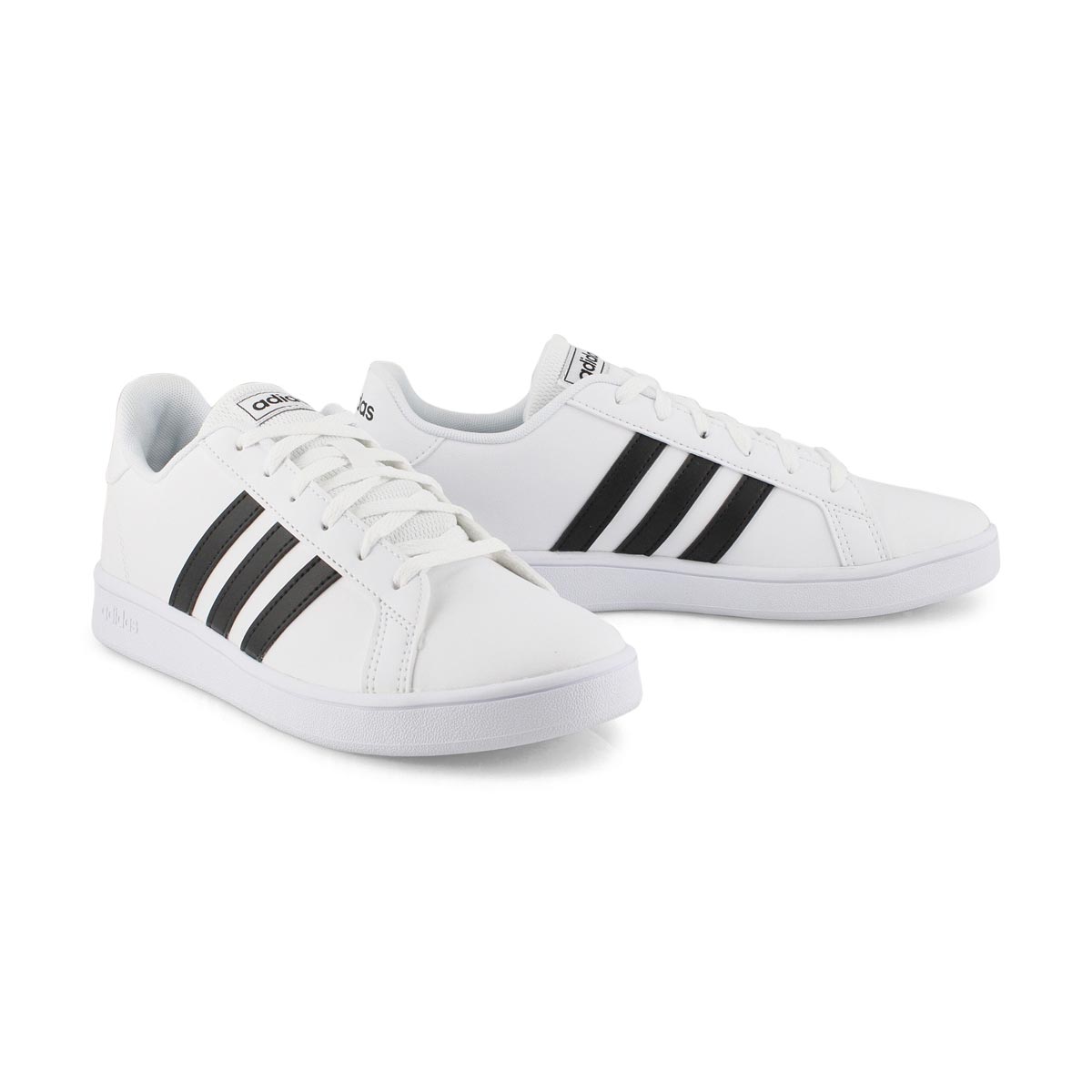 Kid's Grand Court Sneaker - White/Black
