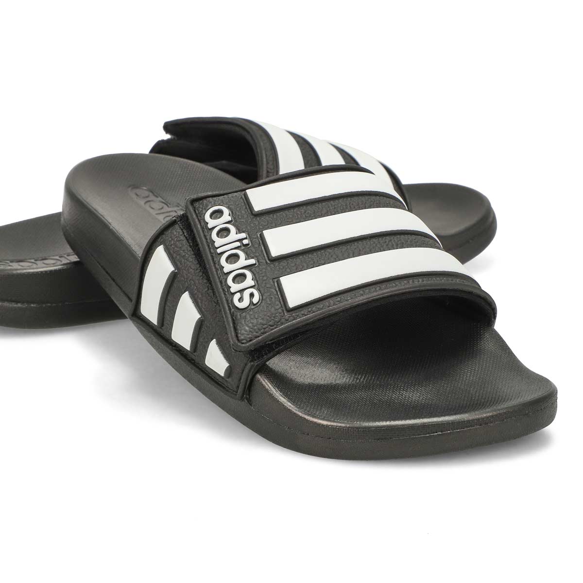 Kid's Adilette Comfort Adustable K Slide - Black/White