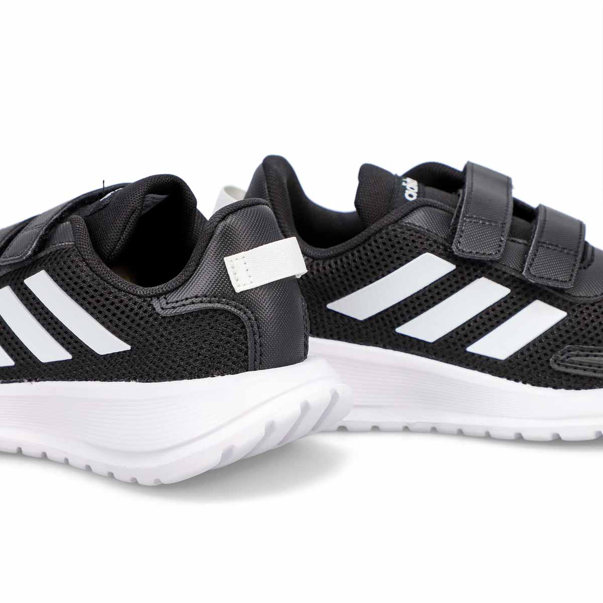 adidas Boys' Tensaur C Sneaker - Black/White | SoftMoc USA