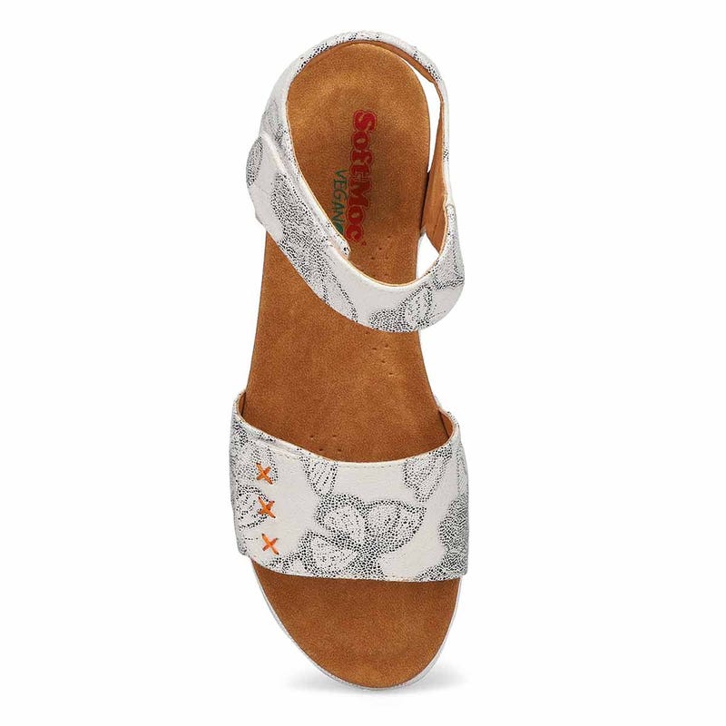 Ladies Elena 01 Vegan Sandal - Beach Floral