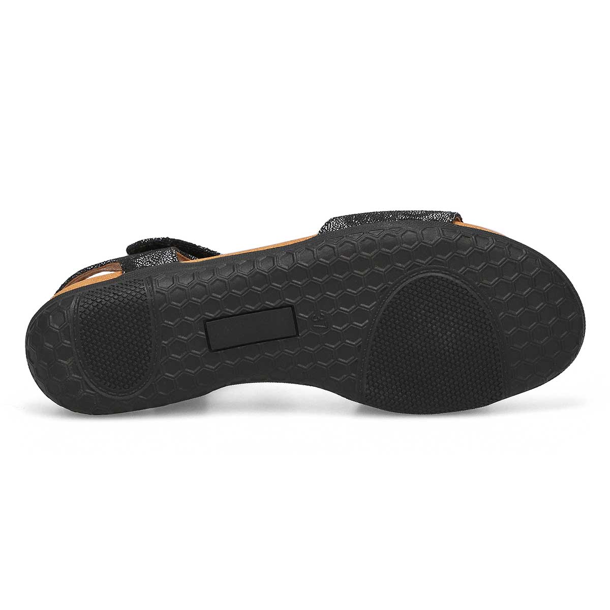 Sandale végane ELENA 01, noir/floral, femmes