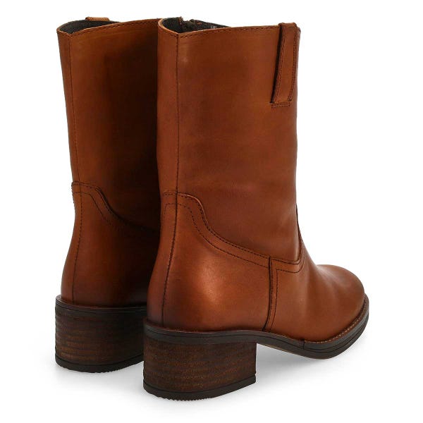 Women's  Ellis Leather Ankle Boot - Cognac Berlin