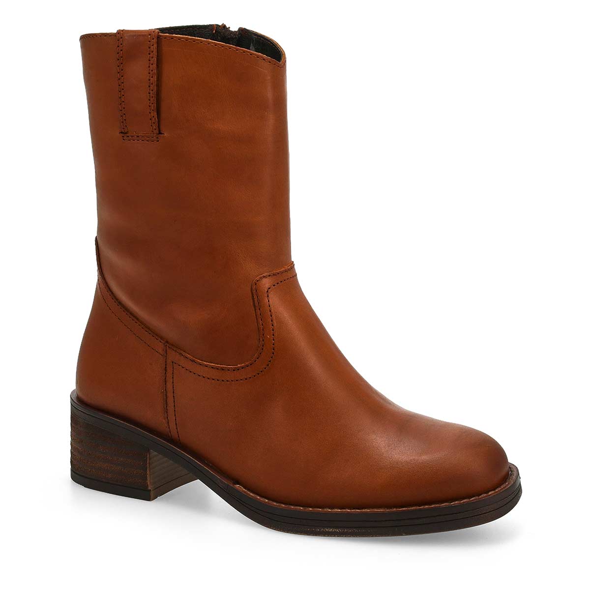 Bottine en cuir ELLIS, cognac Berlin, femmes