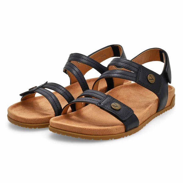 Sandale décontractée à 2 brides ESSIE, noir, femmes