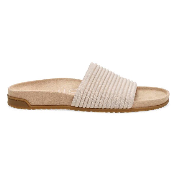 Women's Evie Knit Causal Slide Sandal - Cream