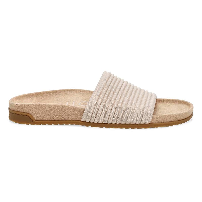 Women's Evie Knit Causal Slide Sandal - Cream