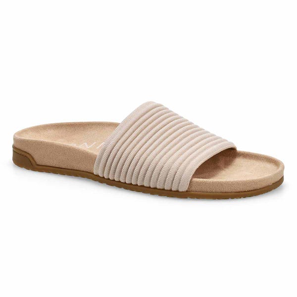 Women's Evie Knit Causal Slide Sandal - Cream