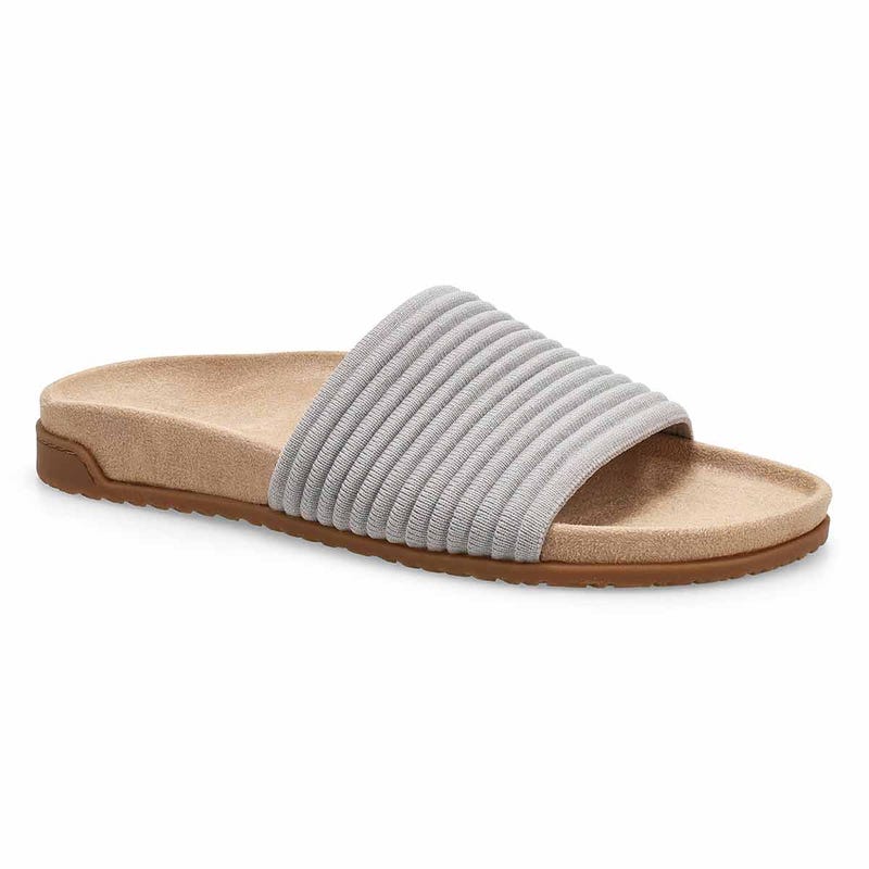 Women's Evie Knit Causal Slide Sandal - Vapor Grey/ Silver