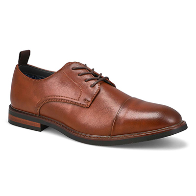 Richelieu habillé en cuir Evolute, cognac, hommes